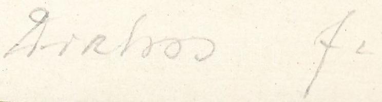 Drahos István (1895-1968): Erotikus ex libris dr. Horváth L. Károly, fametszet, papír, jelzett a met...