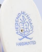 Herendi miniatűr vándorlegény. Jelzett, hibátlan, m: 5,5 cm