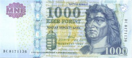 2009. 1000Ft (4x) "DA, DB, DC, DD" T:I