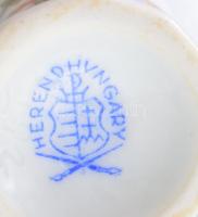 Herendi Pheasant, Bird and Insect mintás kisváza. Jelzett, hibátlan, m: 6,5 cm