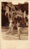 Chiusa, Klausen (Südtirol); Haspinger Denkmal / statue, castle ruins. photo