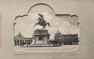 Vienna the statue of Archduke Karl