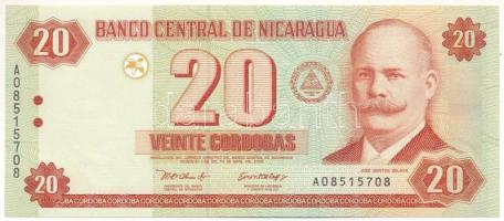 Nicaragua 2002. 20C T:UNC Nicaragua 2002. 20 Cordobas C:UNC Krause P#192