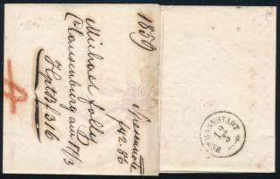 10kr on domestic cover "CLAUSENBURG" 10kr II. távolsági levélen "CLAUSENBURG"