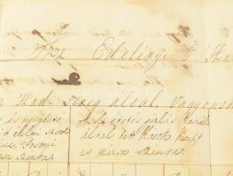 1849 Edelényi hercegségi uradalomban a cs. kir. orosz hadsereg által okozott károk felsorolása,, alá...