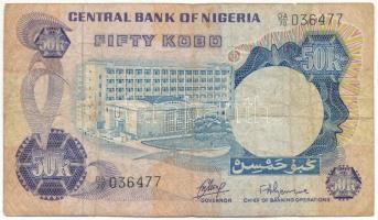 Nigéria DN (1973-1978) 50k T:VG Nigeria ND (1973-1978) 50 Kobo C:VG Krause P#14