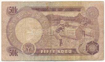 Nigéria DN (1973-1978) 50k T:VG
Nigeria ND (1973-1978) 50 Kobo C:VG
Krause P#14