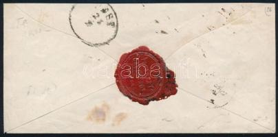 1868 15kr on registered domestic cover "KARLSTADT" - Pest 1868 15kr távolsági ajánlott lev...