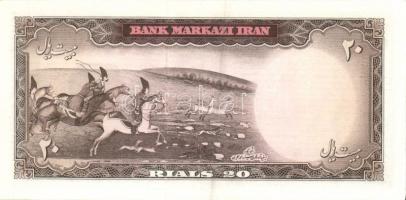 Irán 1965. 20R (2x) klf aláírással T:I