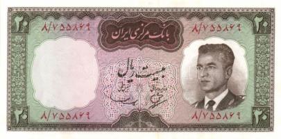 Irán 1965. 20R (2x) klf aláírással T:I