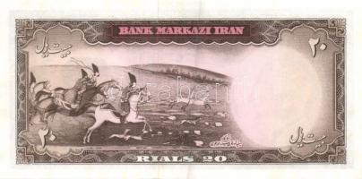 Irán 1965. 20R (2x) klf aláírással T:I