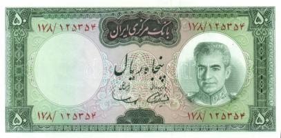 Irán 1969-71. 50R (2x) klf aláírással T:I
