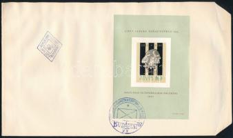 1961 Liszt Ferenc vágott blokk FDC-n