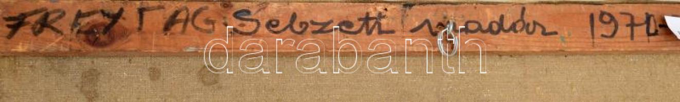 Freytag Zoltán (1901-1983): Sebzett madár, 1970-71. Olaj, vászon, jelezve jobbra fent. 100x70 cm / o...