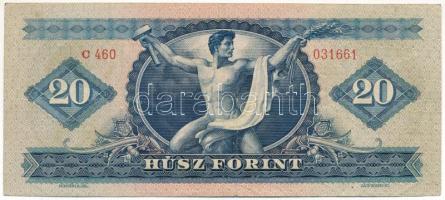 1949. 20Ft "C 460 031661" T:F / Hungary 1949. 20 Forint "C 460 031661" C:F
Adam...