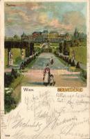 1899 Vienna Belvedére litho s: Rosenberger (Rb)