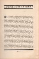 Freund Jenő: 
Papiros a grafikában - Papirosminták (melléklet).
Budapest, 1927. Világosság Könyvny...