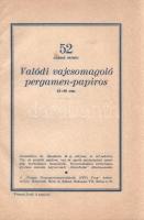 Freund Jenő: 
Papiros a grafikában - Papirosminták (melléklet).
Budapest, 1927. Világosság Könyvny...