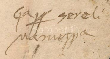 1541 Galaci (Galaczy) More Péternek adományozott királyi birtokokról (Galac Erdély, Galati Transylva...