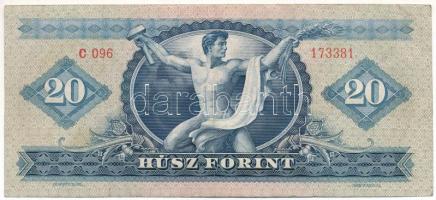 1949. 20Ft "C 096 173381" T:F szép papír
Adamo F10
