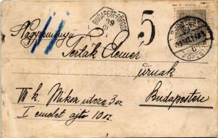 1899 (Vorläufer) Déva, Fő tér, református templom / main square, Calvinist church. photo (felszíni s...