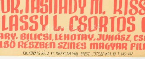 Beszélő köntös 1941. - Az első részben színes magyar film. Moziplakát (filmplakát, rácsplakát). R.: ...