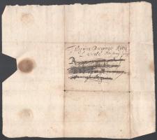 1662 Máramarosszigeti, Erdély (Sighetu Marmatiei , Ro, németül: Maramureschsigeth) jobbágykötő levél...