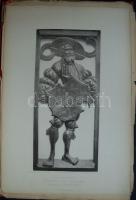 35db nyomtatvány asztalos faragásokról a 18. században német nyelven és nagy méretben, berlini kiadá...