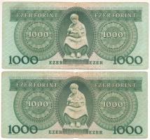 1983. november 10. 1000Ft "C 777709478" + 1000Ft "C 80182328" T:VG 
Adamo F45