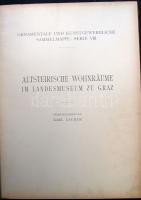 1906 Régi bútorokról és lakberendezésről szóló német nyelvű képes-album jó állapotban és nagy méretben, Lipcse