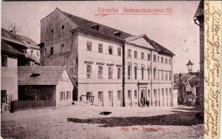 1901 Selmecbánya, Banská Stiavnica; Ágostai evangélikus líceum / Lutheran school. photo (EK)