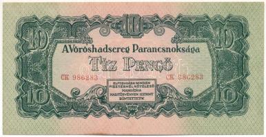 1944. 10P "A Vöröshadsereg Parancsnoksága", "CK 986283" T:AU hajtatlan, de az alsó él mentén fo. Adamo P44