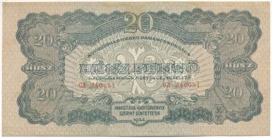 1944. 20P "A Vöröshadsereg Parancsnoksága", "CA 340651" T:F szép papír Adamo P45