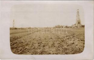 Egbell, Gbely (Szakolca, Skalica); fúrótorony, olajbánya / oil rig, oil well, drilling machine, plant colony. photo