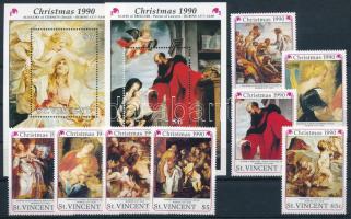 1990 Rubens festmények sor + 2 blokk Mi 1565-1572 + Mi 108-109