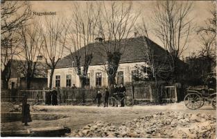 1918 Nagysándori, Nagy-Sztrice, Velké Ostratice (Sándori); utca, kerékpár / street, bicycle (fl)