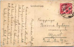 1918 Nagysándori, Nagy-Sztrice, Velké Ostratice (Sándori); utca, kerékpár / street, bicycle (fl)