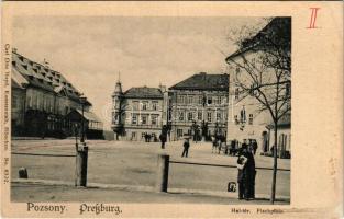 Pozsony, Pressburg, Bratislava; Hal tér. Carl Otto Hayd kiadása / Fischplatz / square