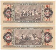 1980. 50Ft piros "MINTA" felülnyomással és perforációval (2x), sorszámkövetők "D000 0...