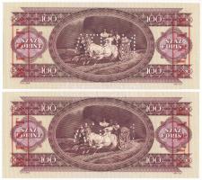 1993. 100Ft piros "MINTA" felülnyomással és perforációval (2x), sorszámkövetők "B 001...