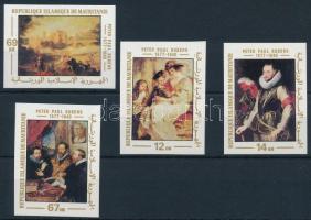 Rubens paintings imperforated set, Rubens festmény vágott sor