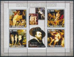 Rubens paintings mini sheet, Rubens festmény kisív