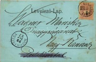 1899 (Vorläufer) Muraszombat, Murska Sobota; utca, templom, üzlet / street, church, shop (fl)