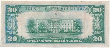 Amerikai Egyesült Államok 1946-1949. (1934A) 20$ "Federal Reserve Note" zöld pecsét "...