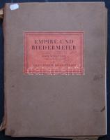 ~1920 Julius Hoffman képes album az empir és a bidermeirer korszakról német nyelven, jó állapotban és Stuttgartban nyomva