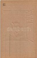 Üdvözlet a Krampusztól! dombornyomott / Krampus greeting - embossed