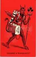 1941 Üdvözlet a Krampusztól! 10 millió pengő / Greeting from the Krampus (fl)