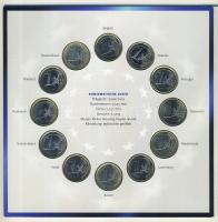 Európai Unió 1999-2002. 1&#8364; (12x) alapító tagországok kiadásai közös szettben T:1