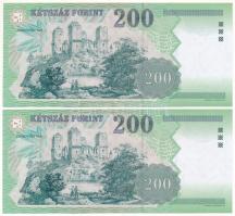 2006. 200Ft (2x) sorszámkövetők "FA 6902189 - FA 6902190" T:UNC
Adamo F53
