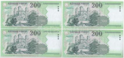 2006. 200Ft (9x) sorszámkövetők "FA 6902192 - FA 6902200" T:UNC
Adamo F53